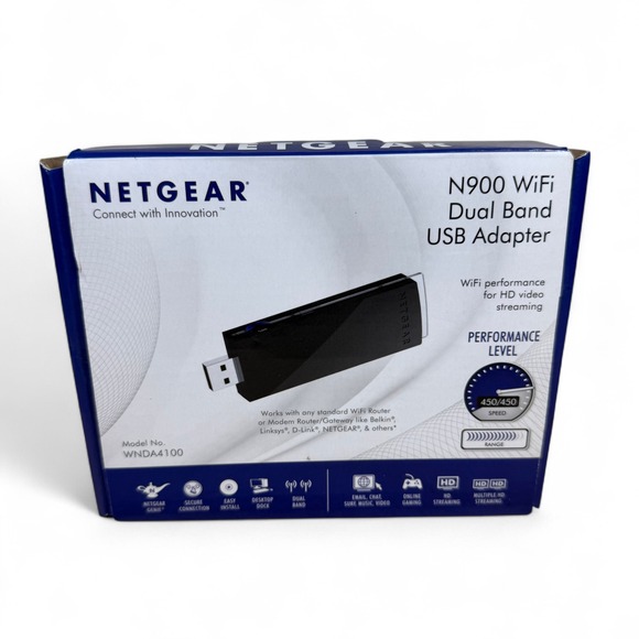 Netgear Model WNDA4100 N900 Wireless USB Adapter In Box - Picture 1 of 5